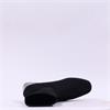 Miss Elastic Fax Block Heel Ankle Boot - Black Stretch